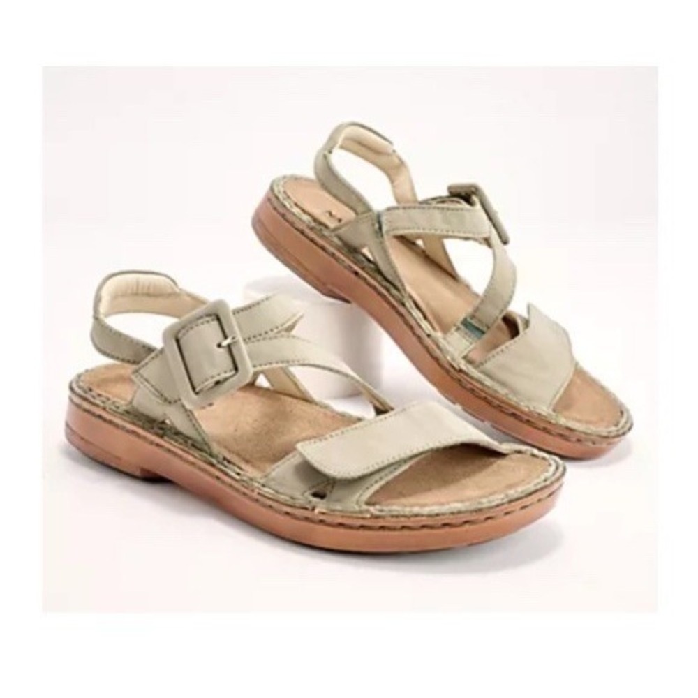 Naot Castelo Gladiator Sandals‎ Womens Sz 42 US 11 NEW Sage Leather Strap Sandal